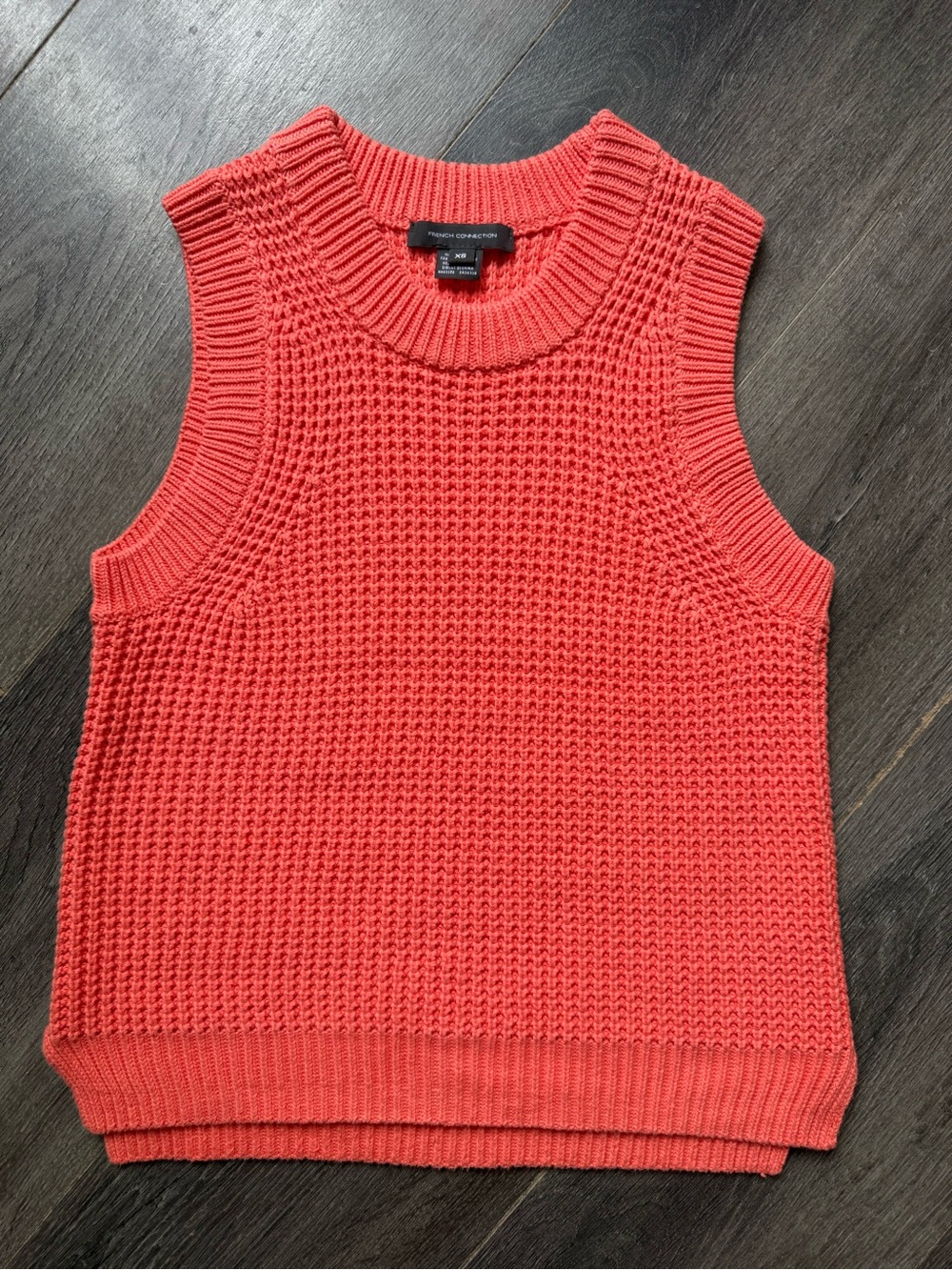 French Connection Coral Knit Sleeveless Tank
